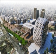 臺鐵高雄港站都市更新再開發案(更新單元一)建築3D模擬示意圖